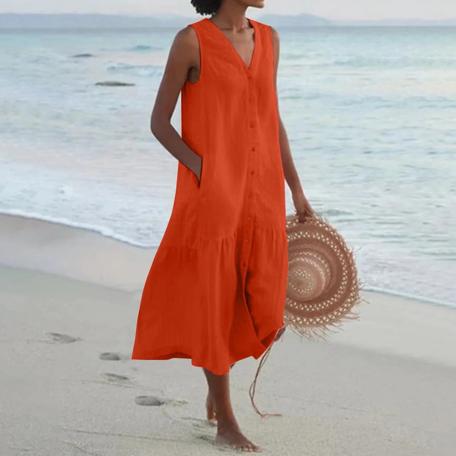 Summer Dress for Women – Sleeveless Casual Holiday Dress