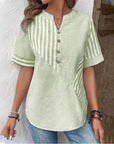 Summer blouse with a striped pattern - Amira