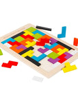 TangramIQ - Wooden 3D Brain Teaser for Children Educational Montessori Toy