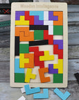 TangramIQ - Wooden 3D Brain Teaser for Children Educational Montessori Toy