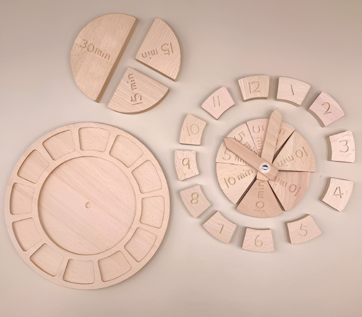 Time Learning Clock - Make a Story about Time and Fractions Fun