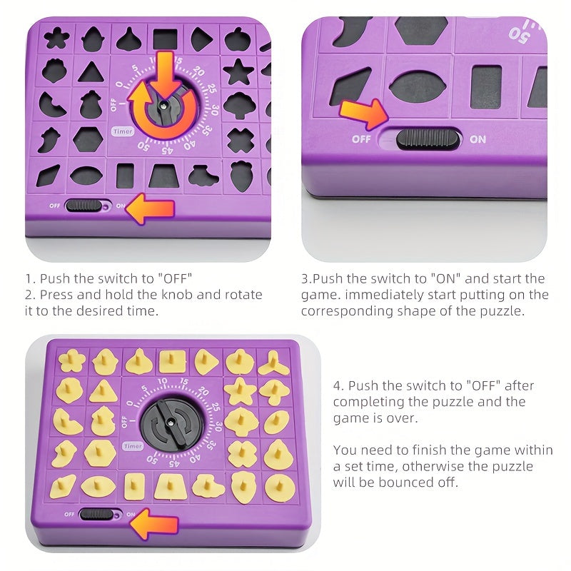 Timing Puzzle - Educational Game for Children with Shapes and Concentration