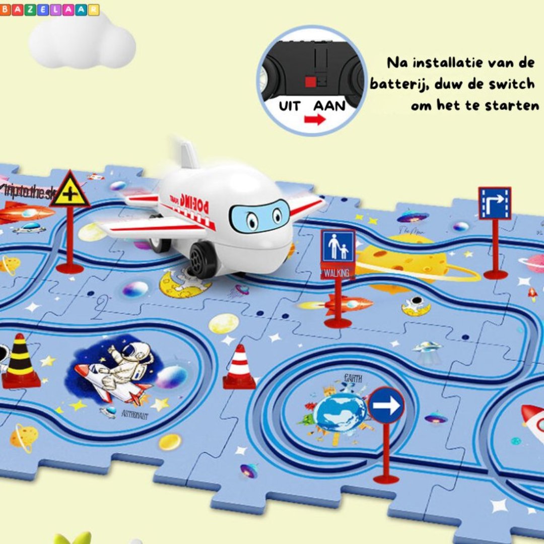 Toy Car Set - Educational Puzzle Mat for Children