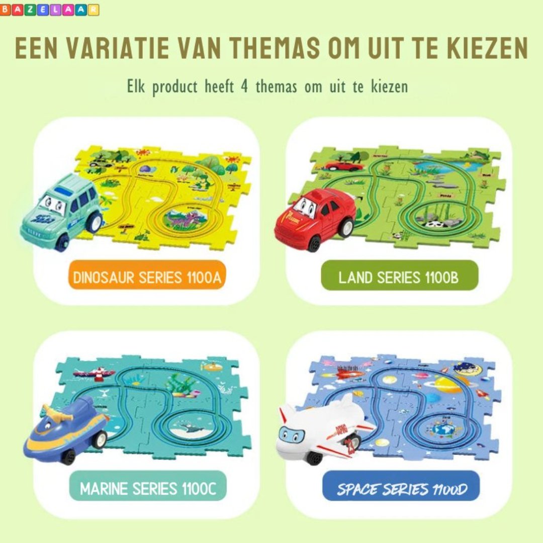 Toy Car Set - Educational Puzzle Mat for Children
