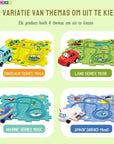 Toy Car Set - Educational Puzzle Mat for Children