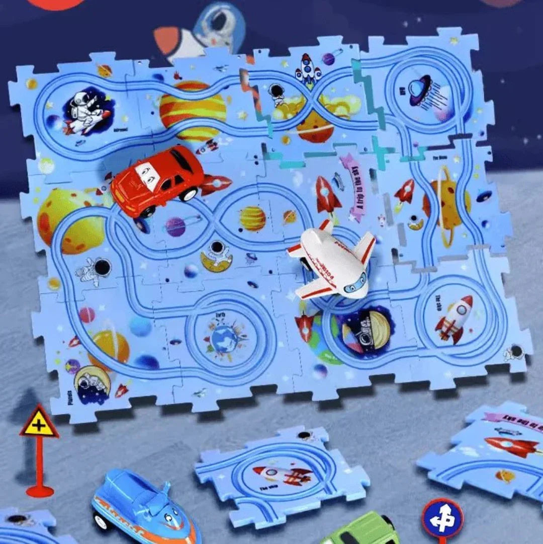 Toy Car Set - Educational Puzzle Mat for Children