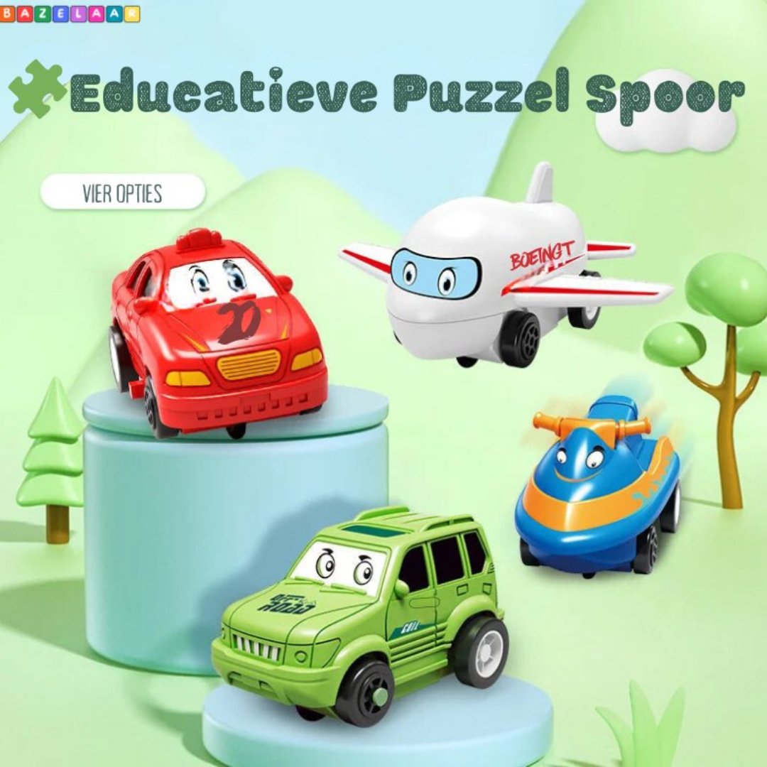 Toy Car Set - Educational Puzzle Mat for Children