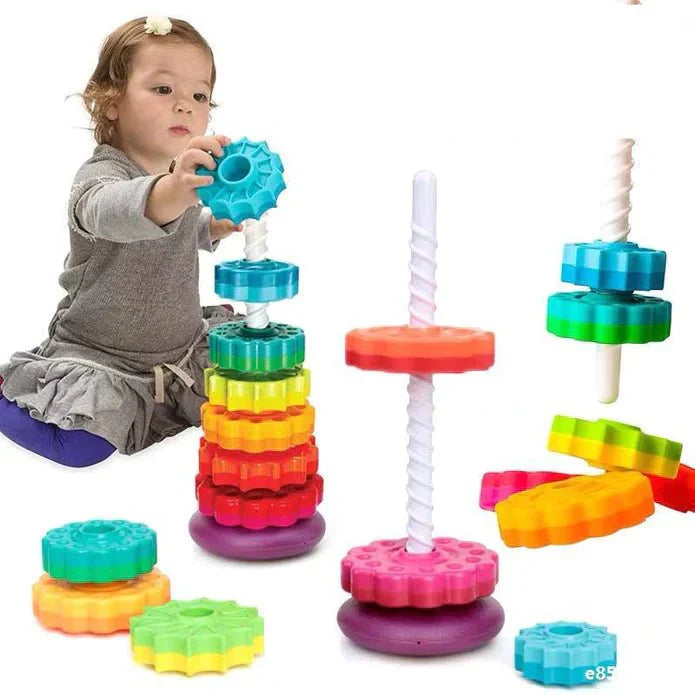 ToySpin - Pivoting Stacking Tower for Toddlers Educational Toys
