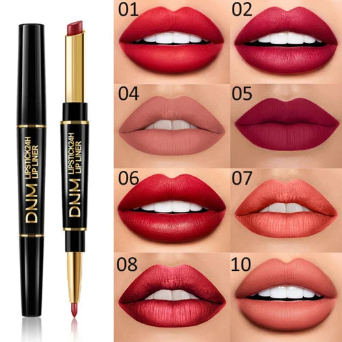 Waterproof 2-in-1 Lipstick Lip Liner