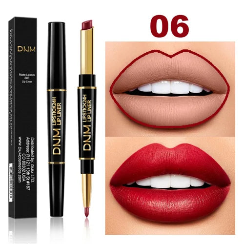 Waterproof 2-in-1 Lipstick Lip Liner