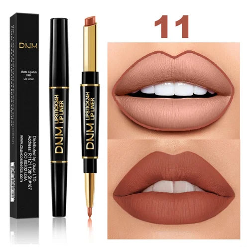 Waterproof 2-in-1 Lipstick Lip Liner
