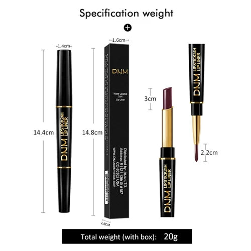 Waterproof 2-in-1 Lipstick Lip Liner