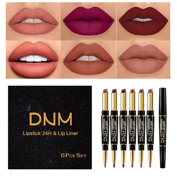 Waterproof 2-in-1 Lipstick Lip Liner
