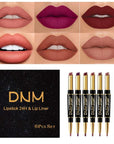 Waterproof 2-in-1 Lipstick Lip Liner
