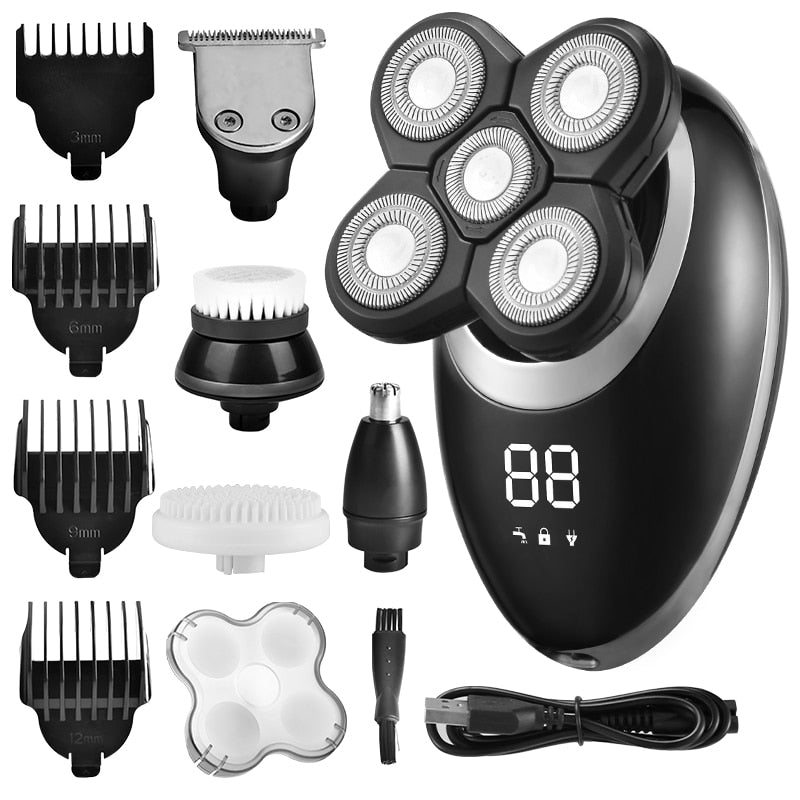 Waterproof Cordless Multifunctional Trimmer Shaver for Men