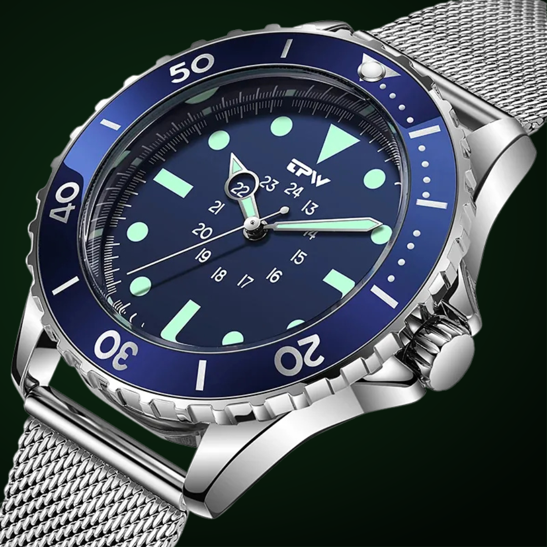 Waterproof Tactical Field Watch in Diver Style