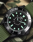 Waterproof Tactical Field Watch in Diver Style