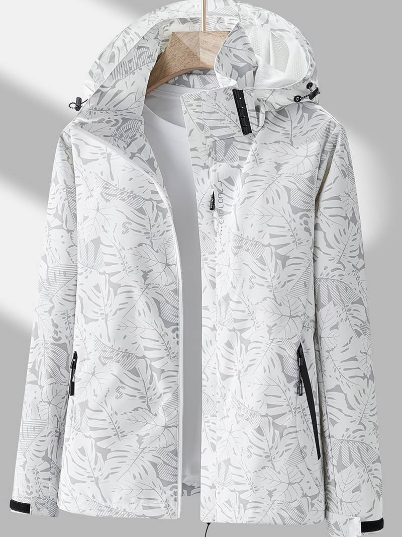 Waterproof and windproof jacket with hood for women - Olda