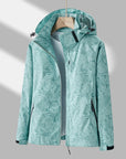 Waterproof and windproof jacket with hood for women - Olda