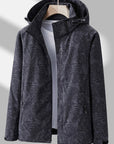 Waterproof and windproof jacket with hood for women - Olda