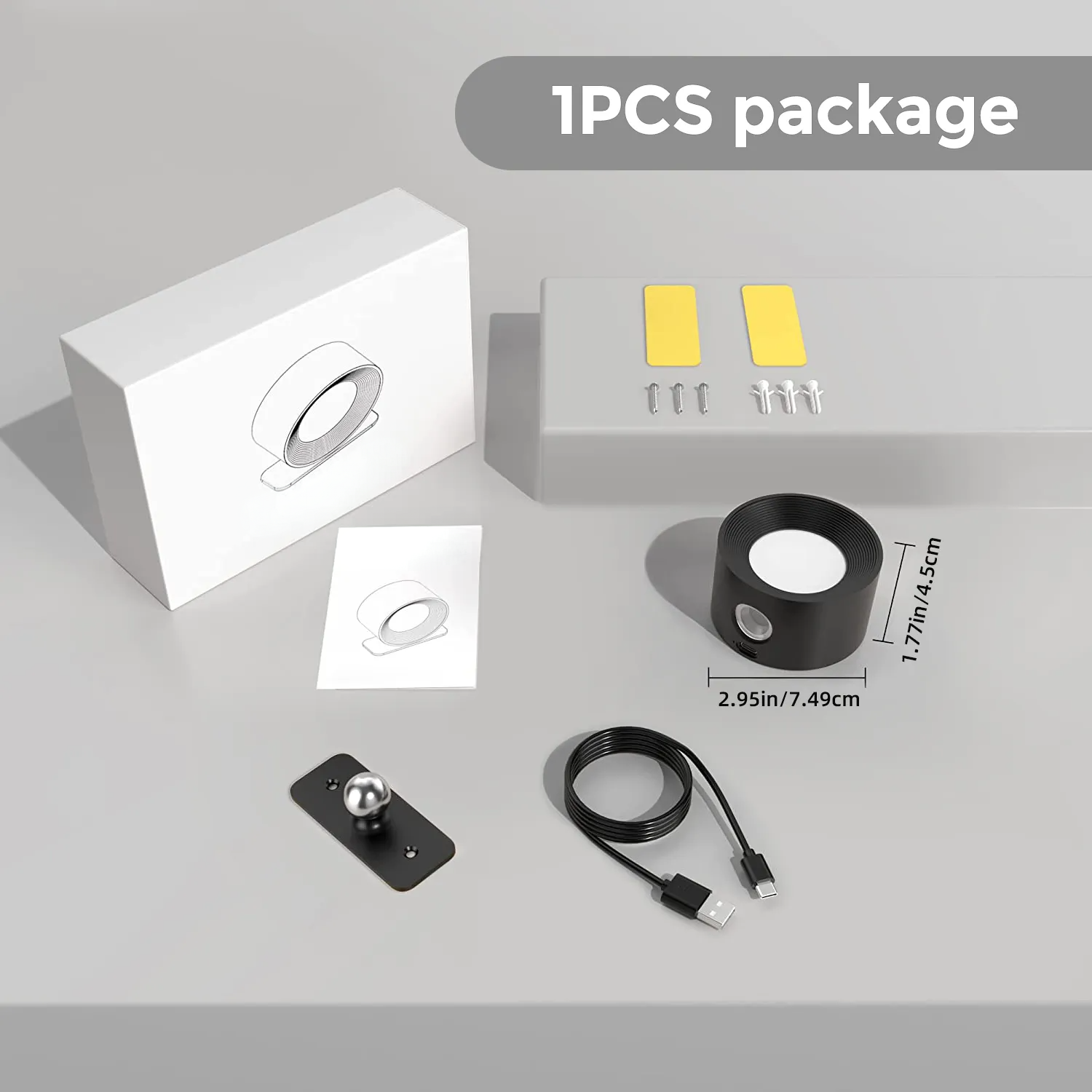 Wireless Rechargeable Wall Lamp - LumoFlex