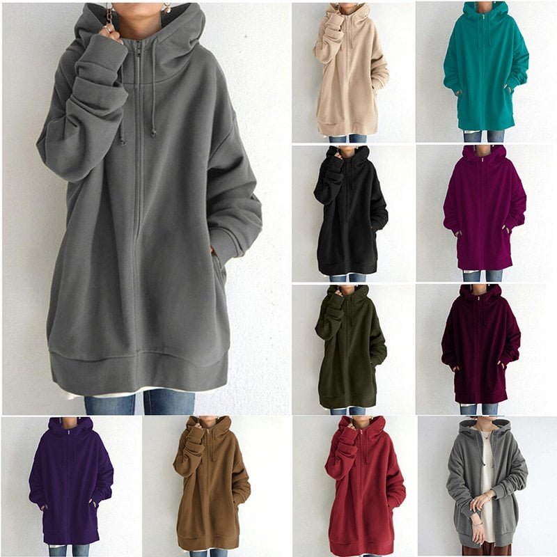Women's Autumn/Winter Zip-Up Hoodie