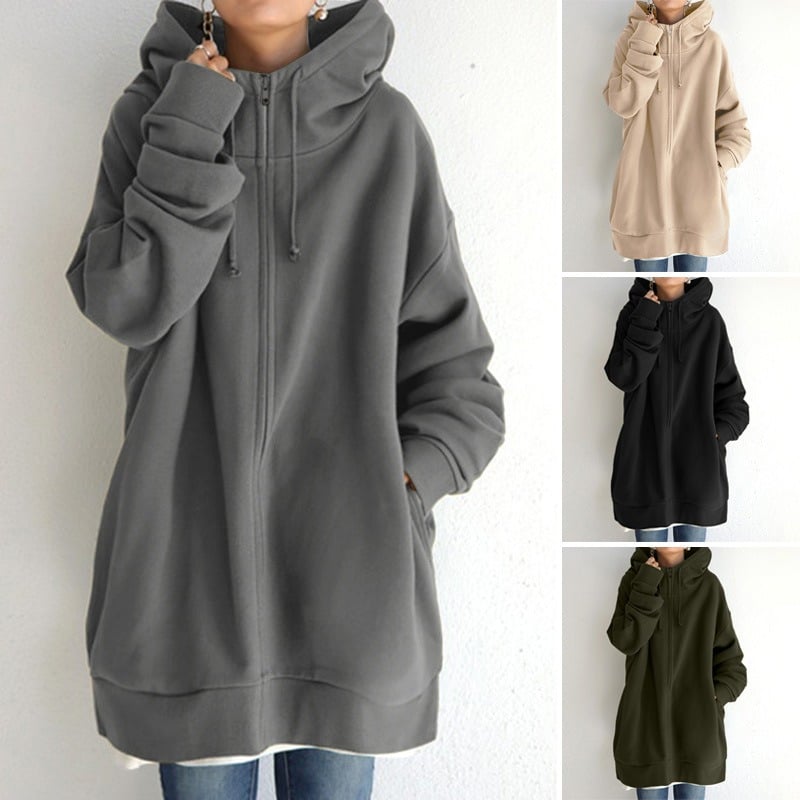 Women's Autumn/Winter Zip-Up Hoodie