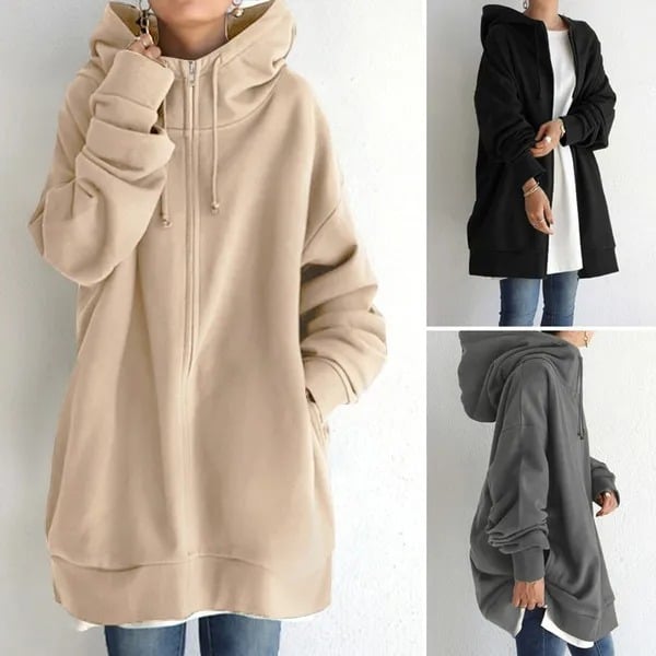 Women's Autumn/Winter Zip-Up Hoodie