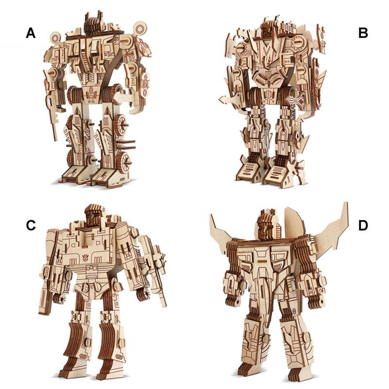 WoodCraft - Wooden 3D Puzzle and Construction Set for Adults