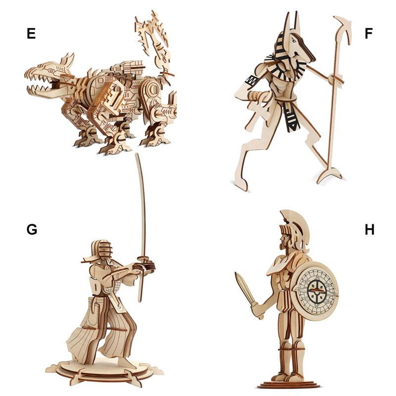 WoodCraft - Wooden 3D Puzzle and Construction Set for Adults