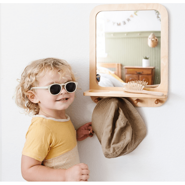 Wooden Acrylic Mirror - Stimulate Self-Discovery Sensory Play