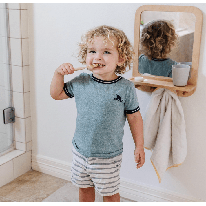 Wooden Acrylic Mirror - Stimulate Self-Discovery Sensory Play