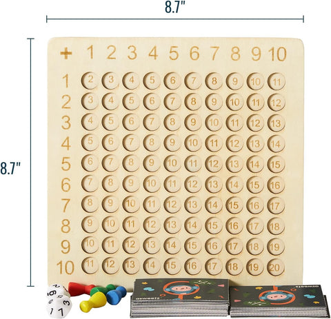 Wooden Arithmetic Board - Multiplication and Addition