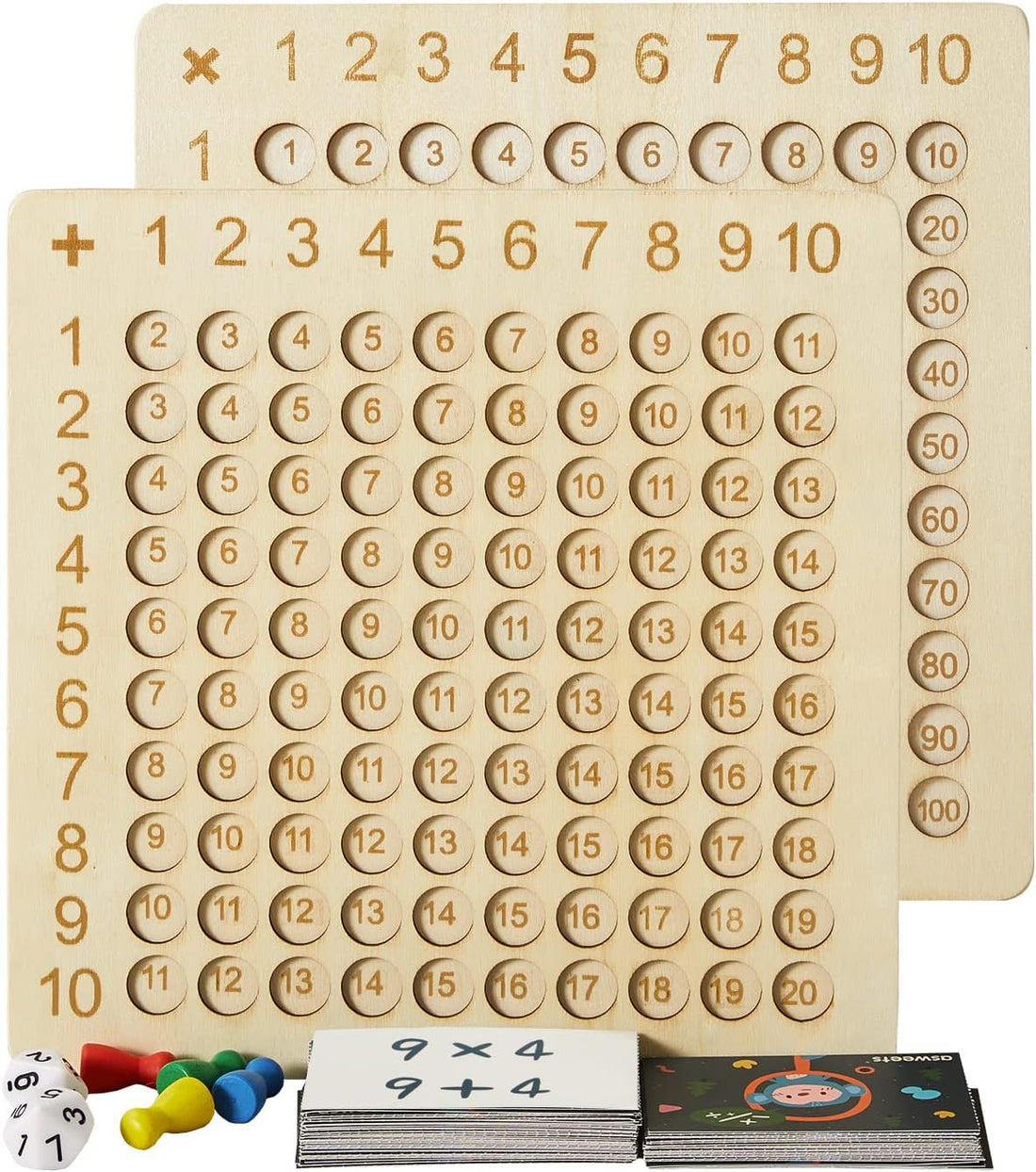 Wooden Arithmetic Board - Multiplication and Addition