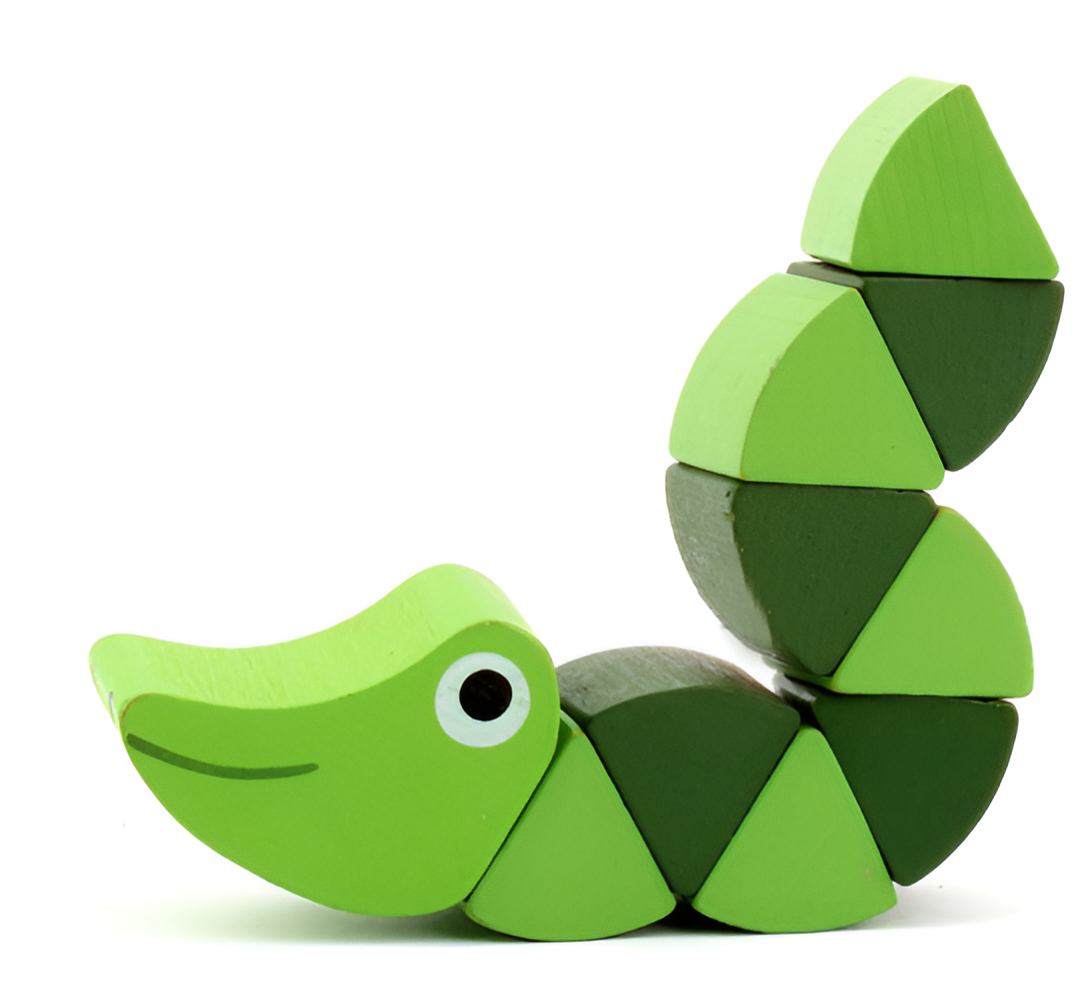 Wooden Caterpillar - Spin and Play