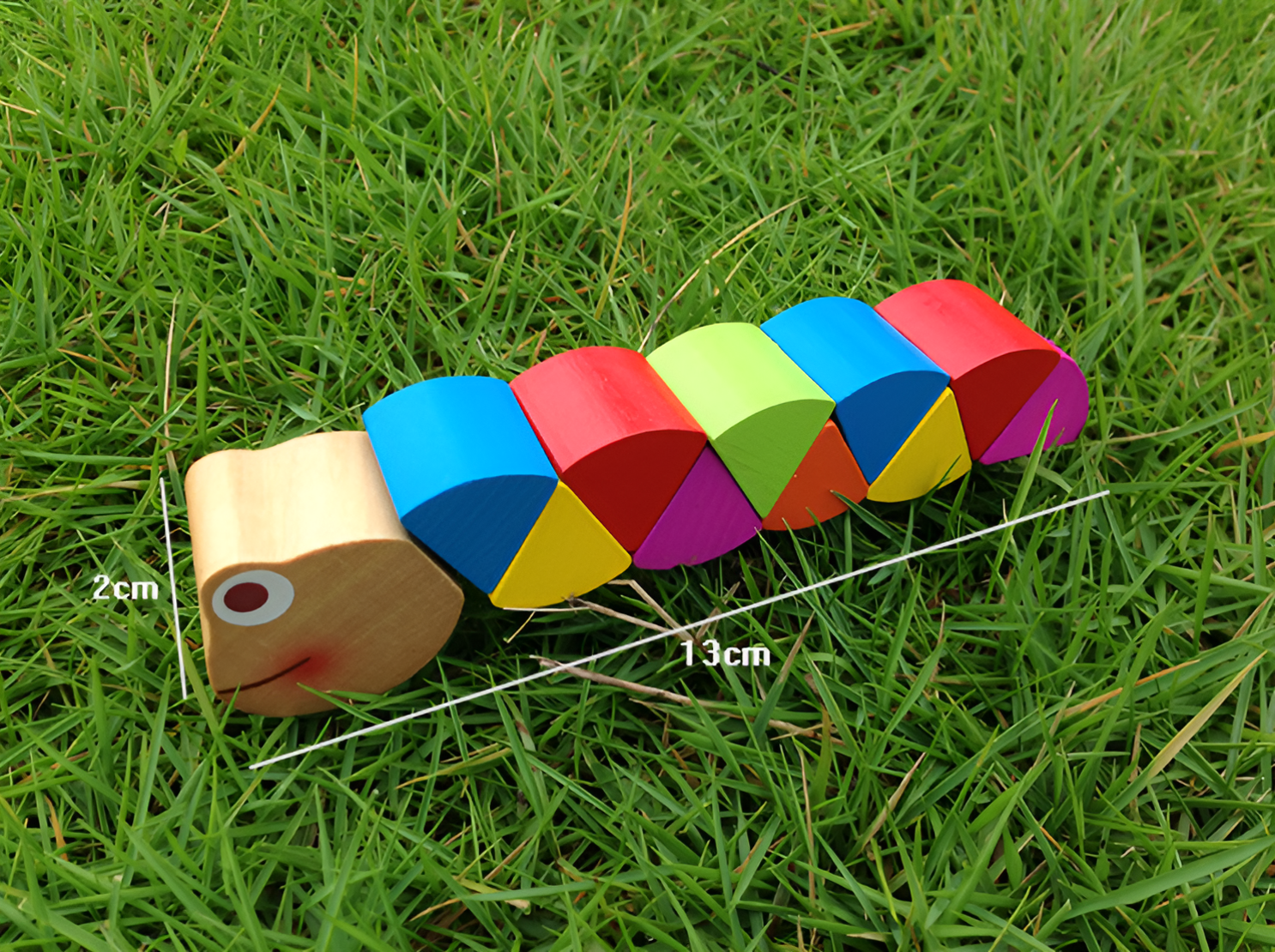 Wooden Caterpillar - Spin and Play