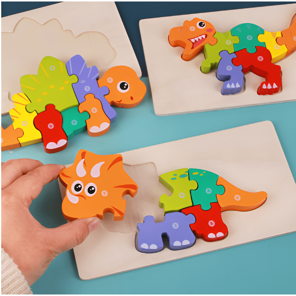 Wooden Dino Puzzle - Choose your dino adventure