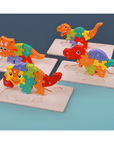 Wooden Dino Puzzle - Choose your dino adventure