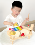 Wooden Drum Kit - Musical Play and Creativity