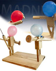 Wooden Dueling Dolls - Handmade Educational Game for Children