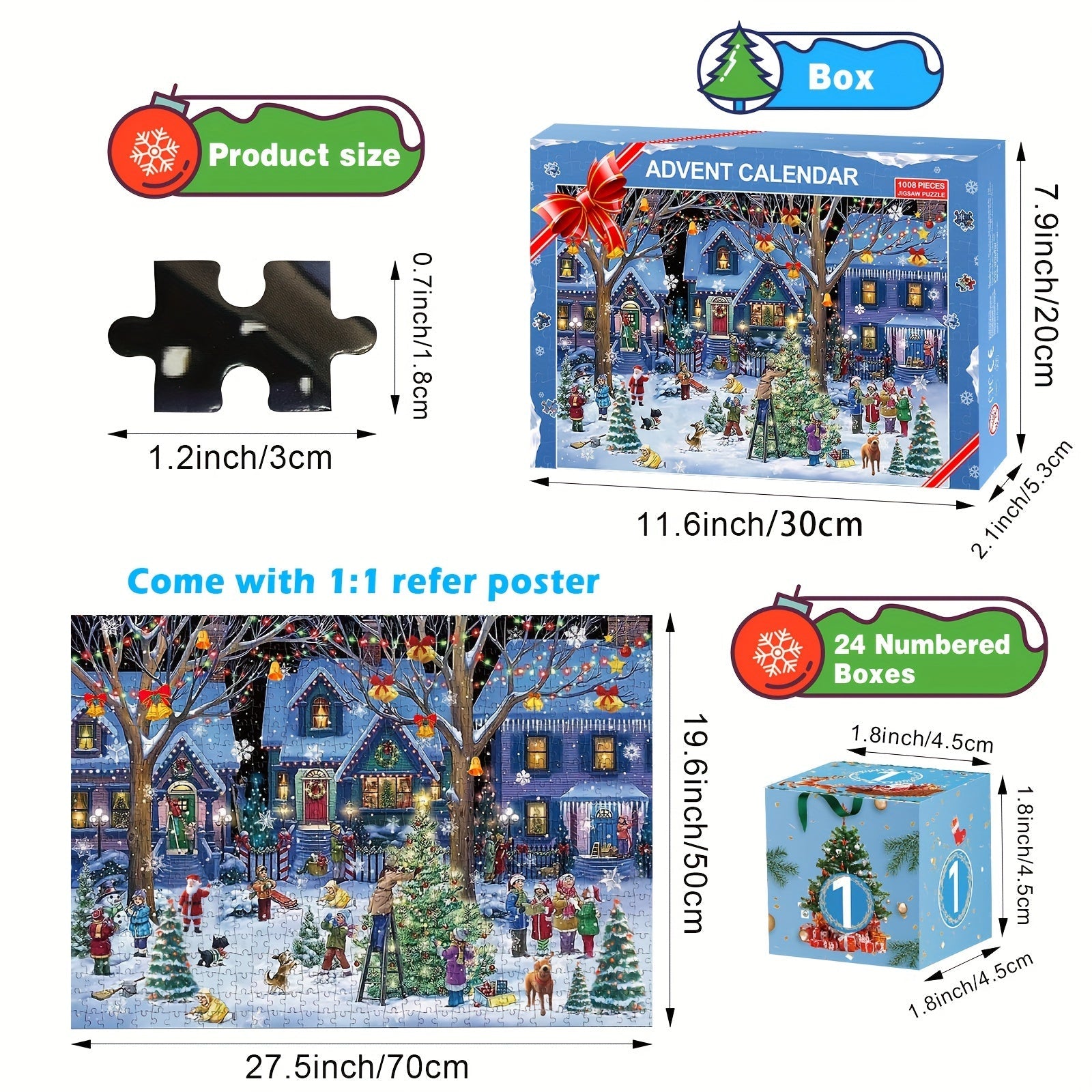 XmasCountdown - 1008-piece puzzle for adults
