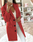 Yulianna – Solid Colour with Collar, Long Coat