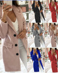 Yulianna – Solid Colour with Collar, Long Coat
