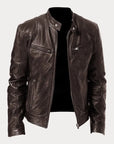 Zafeirios - Casual Leather Jacket