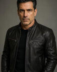 Zafeirios - Casual Leather Jacket