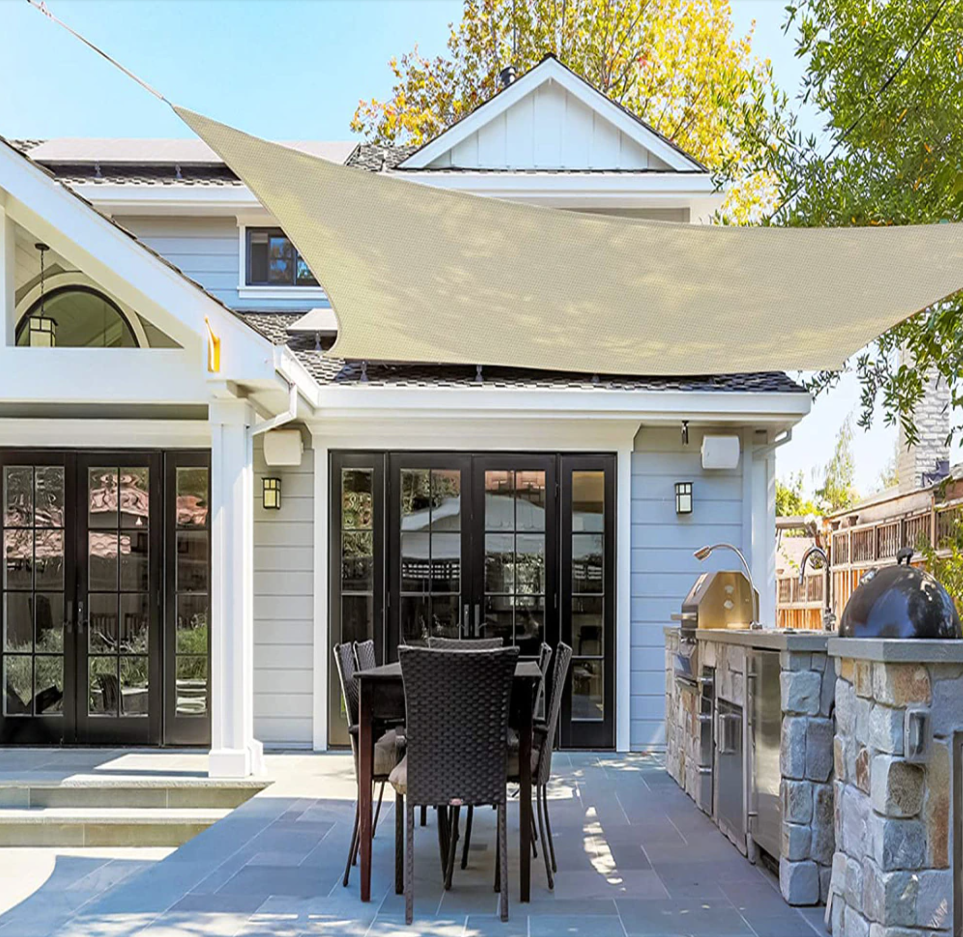 Zarreti Luxe Shade Sail | Water-Repellent & Protective, Decorative for Your Balcony or Terrace!