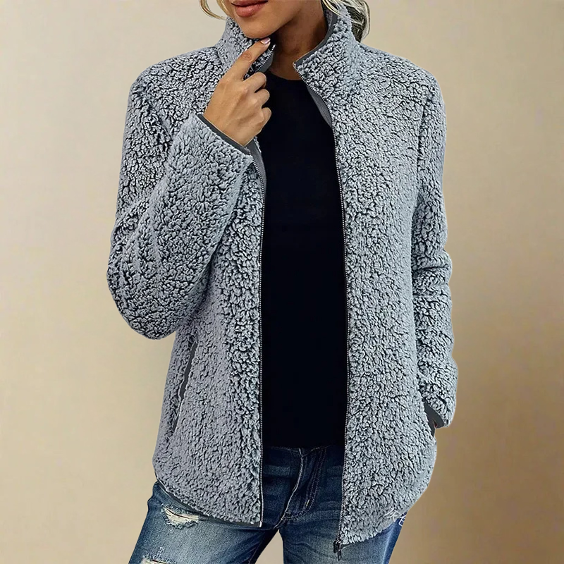 Zena – Fleece Jacket with Double Pockets