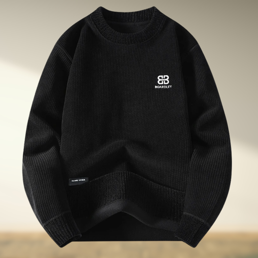 Zenas – Round Neck Embroidered Sweater