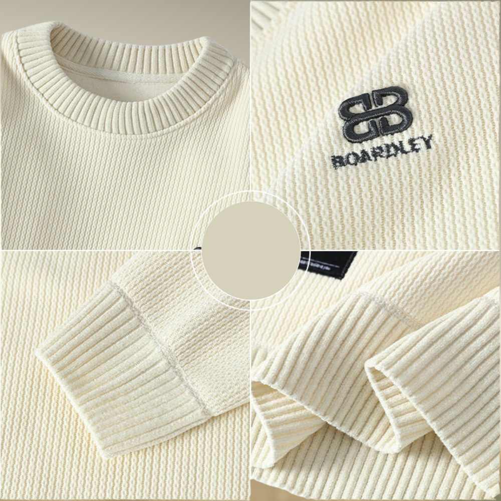 Zenas – Round Neck Embroidered Sweater