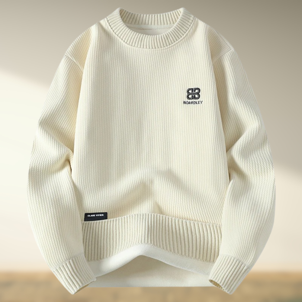 Zenas – Round Neck Embroidered Sweater